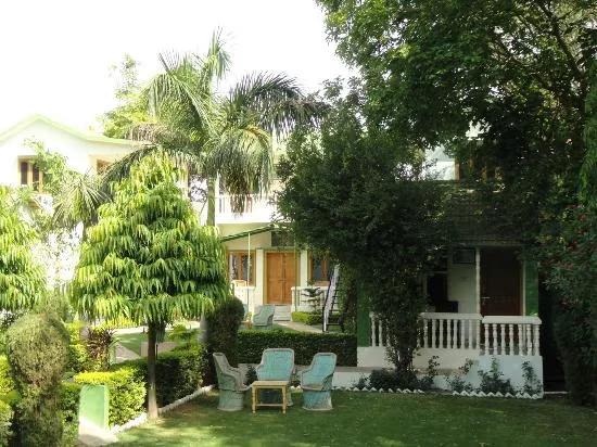 a front view of hotel and facade at staybook hotel vatika in Ranthambore hotel_Image